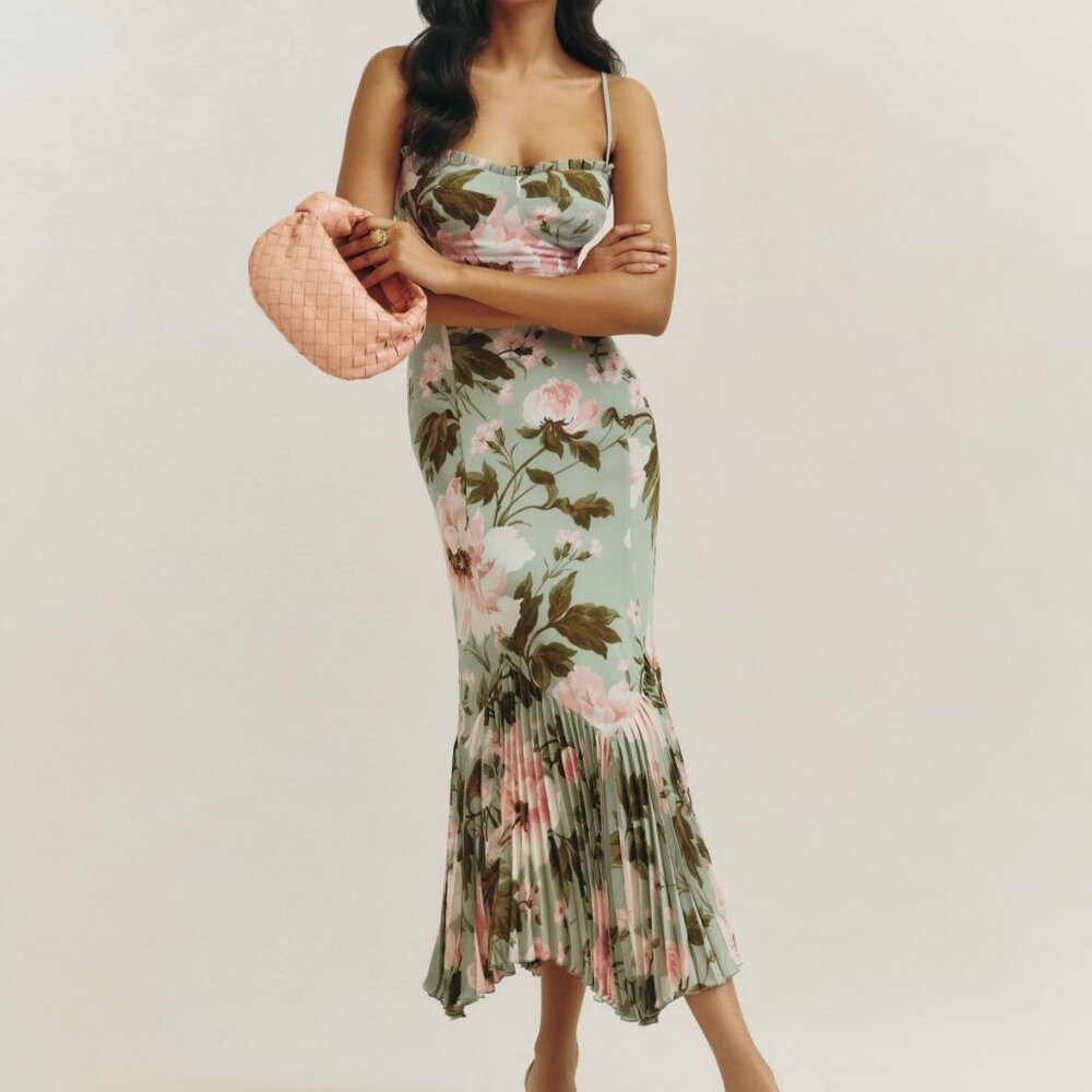 Reformation - NWT Aiko Dress (Color: Fauna, Size: 6) Retail: $298